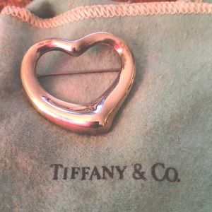 Elsa Perreti Tiffany silver heart!  Two inches wide.